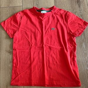 Lacoste Bright Red Tee with Logo